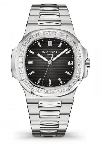 Replica Watch Patek Philippe Nautilus 5711 Platinum Baguette Gradient Black 5711/110P-001
